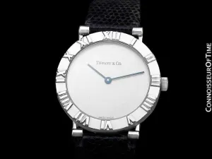 Tiffany & Co. Atlas Mens Midsize Unisex Watch - Sterling Silver