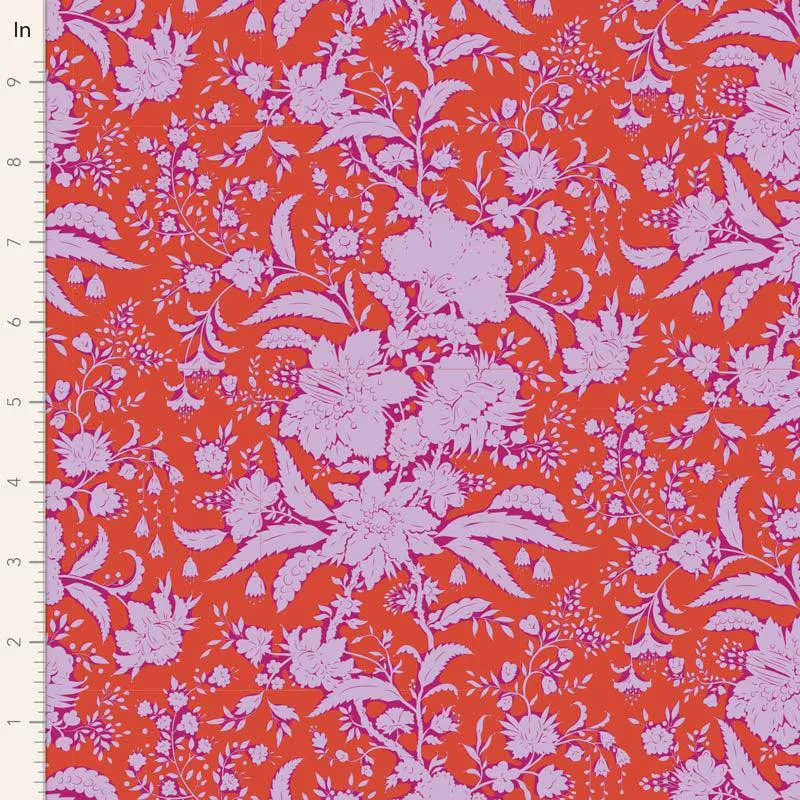 Tilda Bloomsville Fabric | Abloom | Tomato