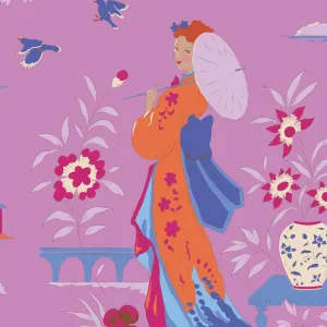 Tilda Bloomsville Fabric | Garden Vista | Iris