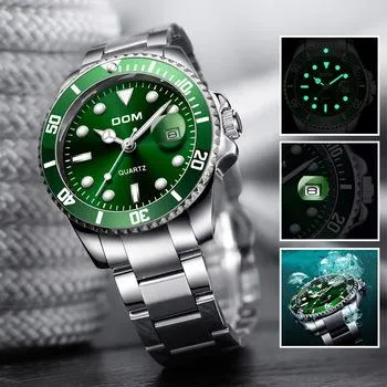 Top Brand DOM Luxury Men's Watch 30m Waterproof Date Clock Male Sports Watches Men Quartz Wrist Watch Relogio Masculino