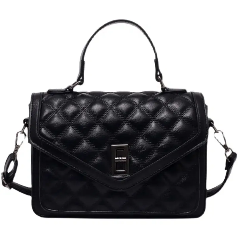 Top Handle Quilted Small Square Bag