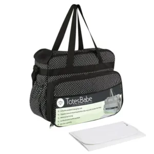 Totes Babe Vivir Diaper Bag 20L Black TB-1003-BK