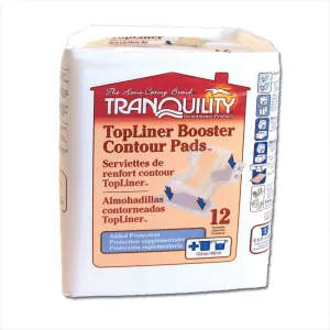 Tranquility 3096 TopLiner Contour Adult Diaper Booster Pads, CS/60