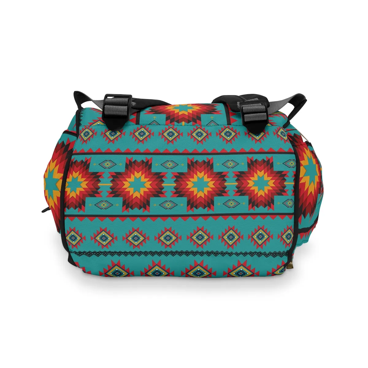 Turquoise Aztec Top Hand All-Around Bag