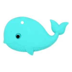 Turquoise Whale Teether with Necklace Cord