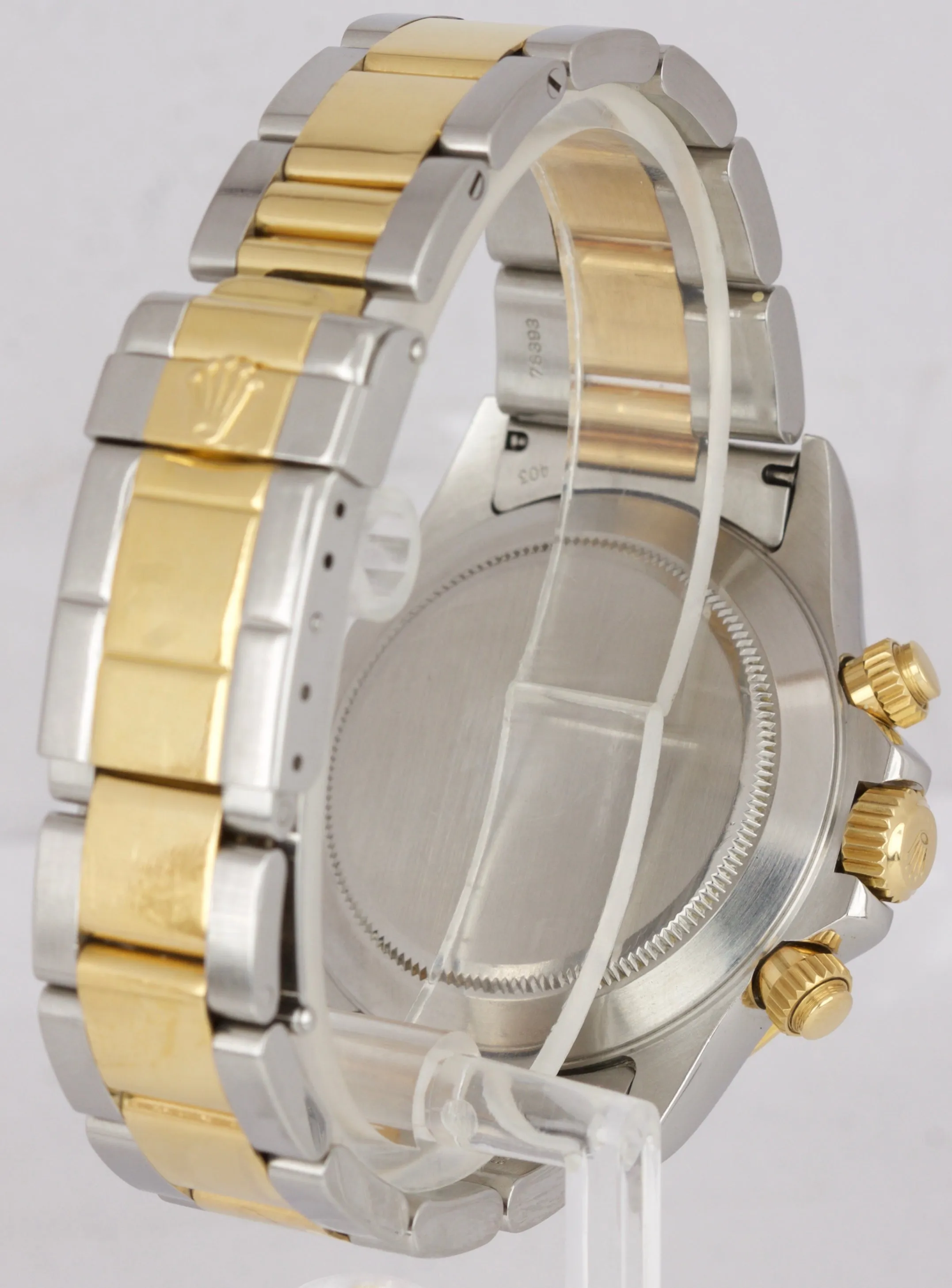 UNPOLISHED 1998 Rolex Daytona Cosmograph Zenith 16523 40mm Two-Tone White Watch