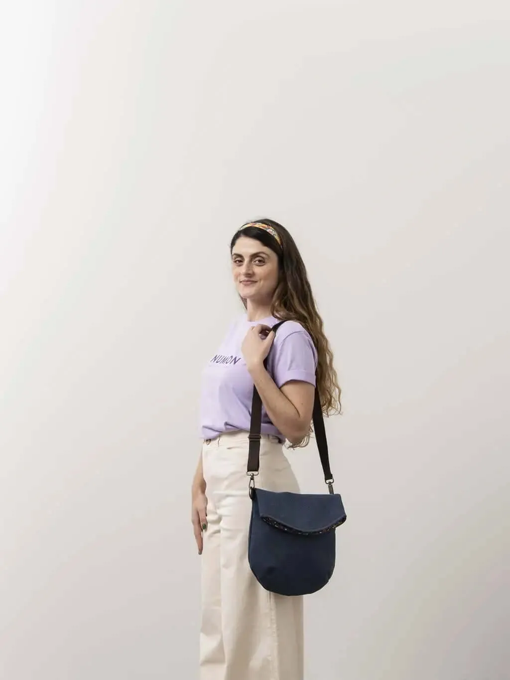 Upcycled vegan messenger bags by Numon In Various Colours