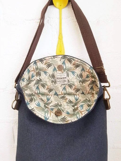 Upcycled vegan messenger bags by Numon In Various Colours