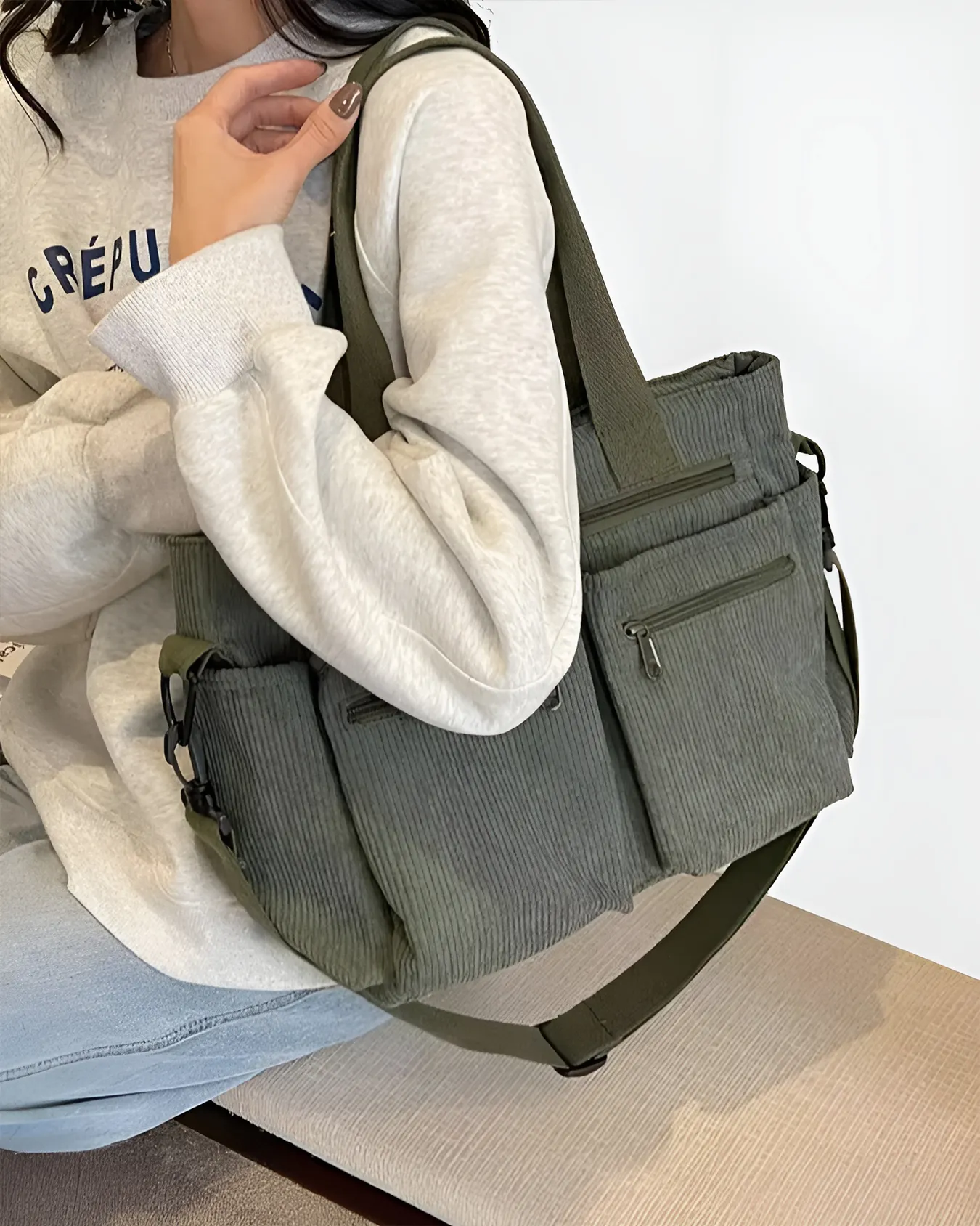 Urban Cord™ – Corduroy Tote Bag