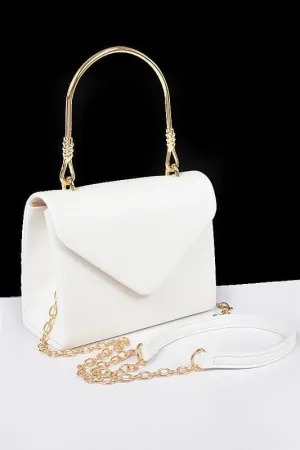 Vegan Metal Handle Bag