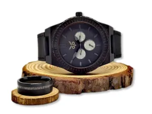Venom vs Darth Vador Wooden Watch & Ring Combo