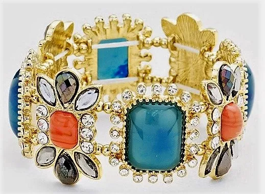 Vintage Blossom Stretch Bracelet