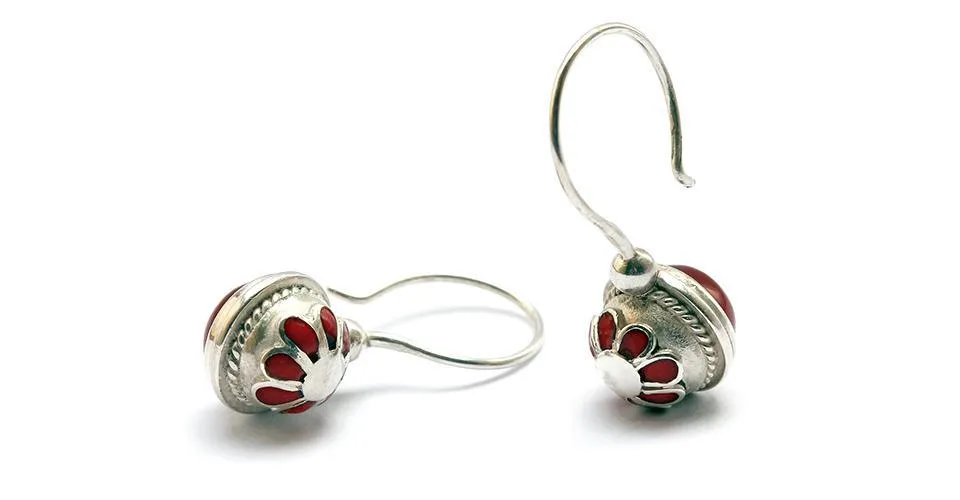 Vintage looking earrings- custom silver jewelry