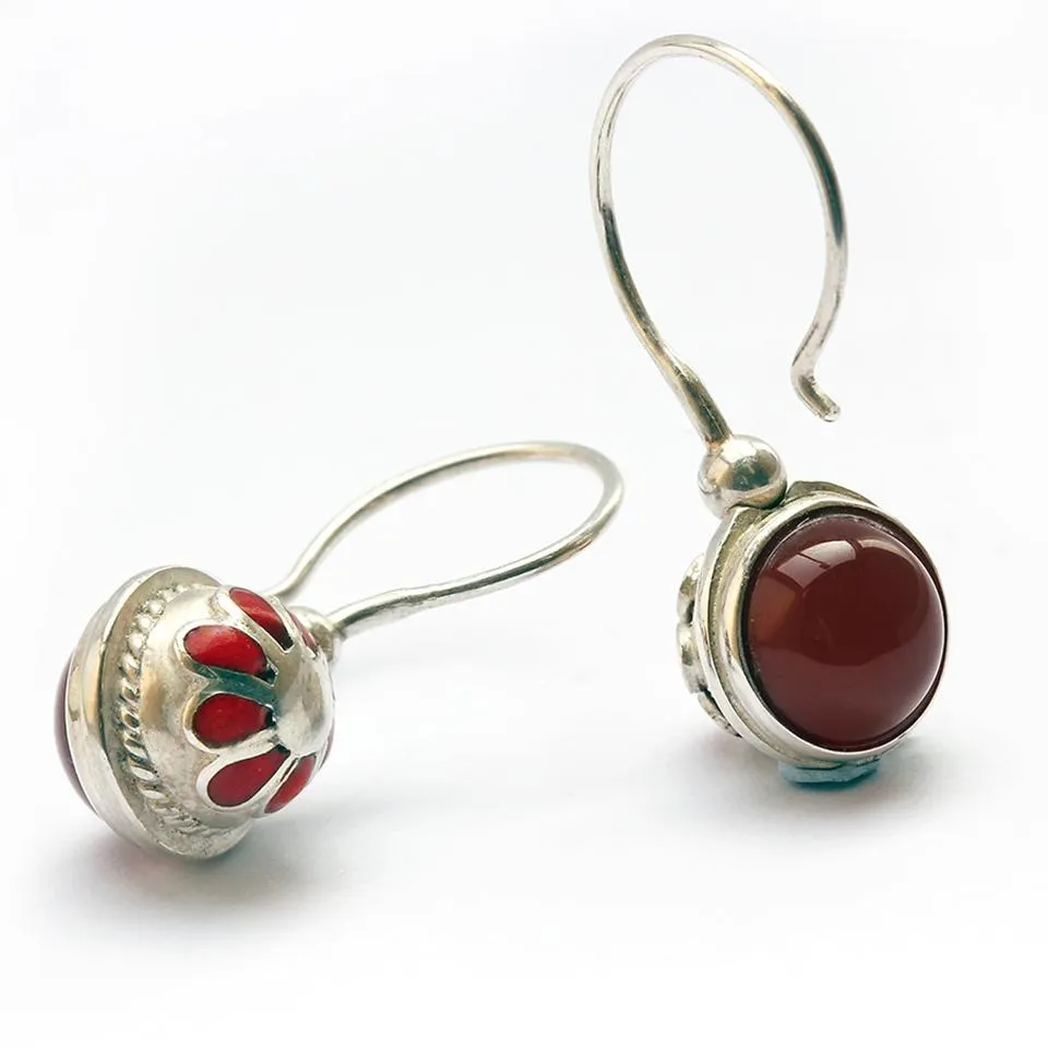 Vintage looking earrings- custom silver jewelry