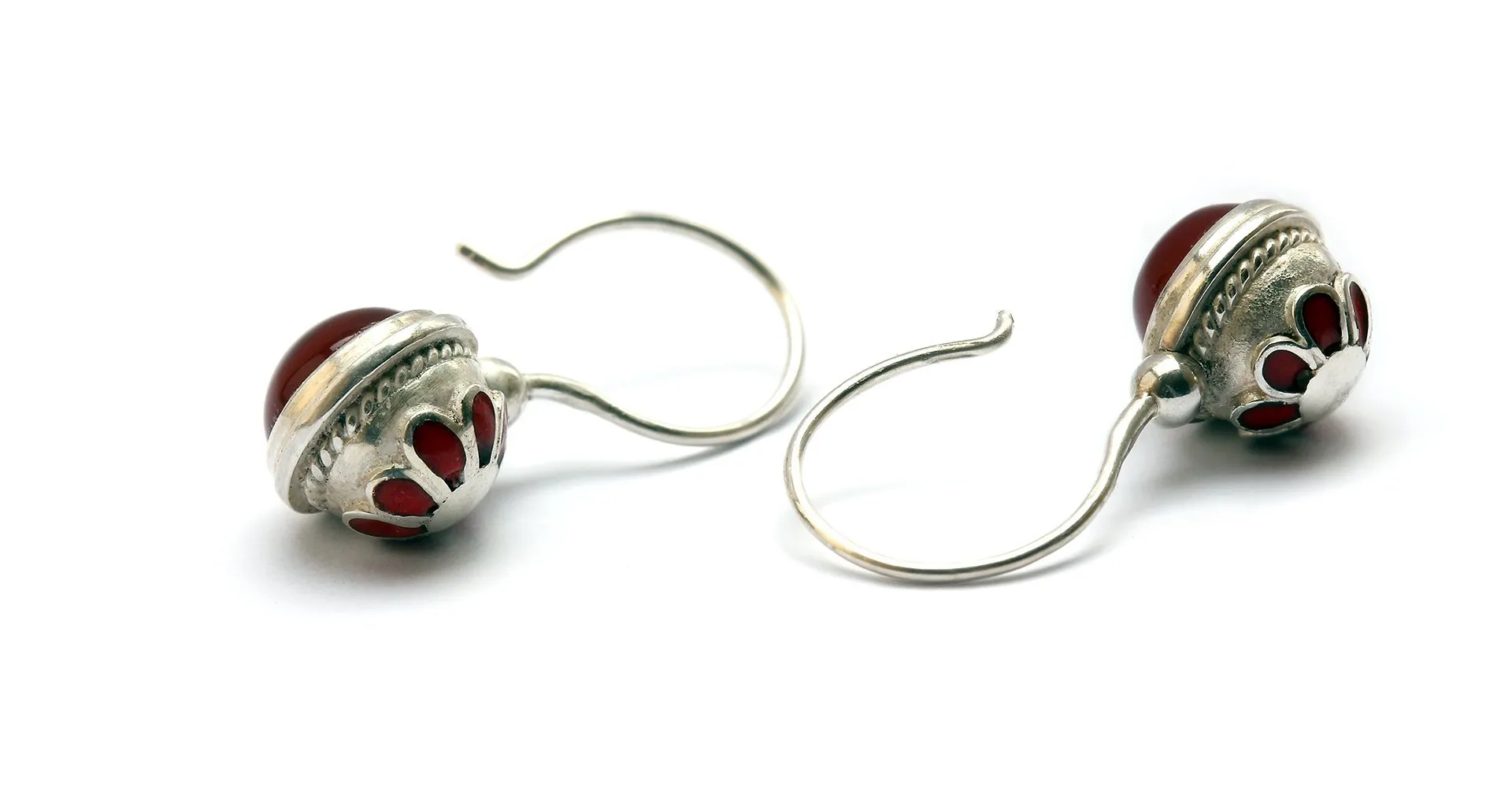Vintage looking earrings- custom silver jewelry