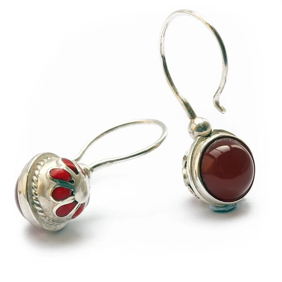 Vintage looking earrings- custom silver jewelry