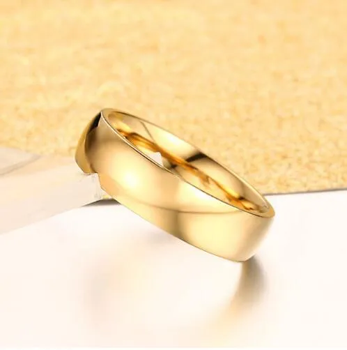 Vnox 6mm Classic Wedding Ring for Men Women
