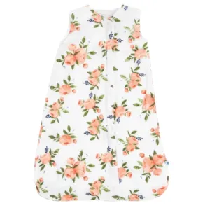 Watercolor Roses Cotton Muslin Sleep Bag