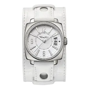 White Leather Watch