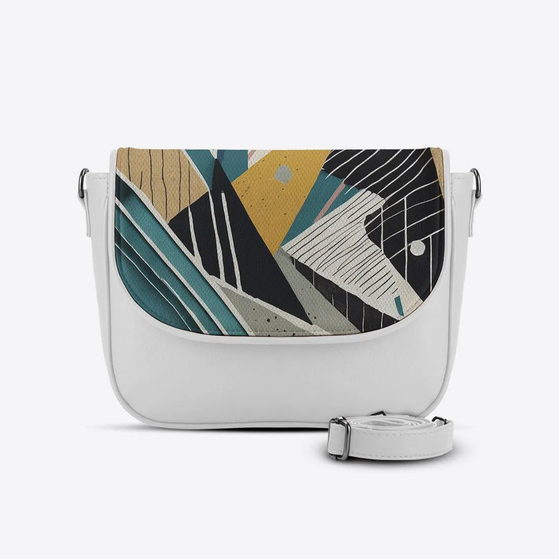 White Messenger Crossbody Scratchline