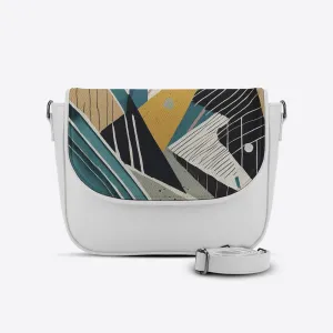 White Messenger Crossbody Scratchline