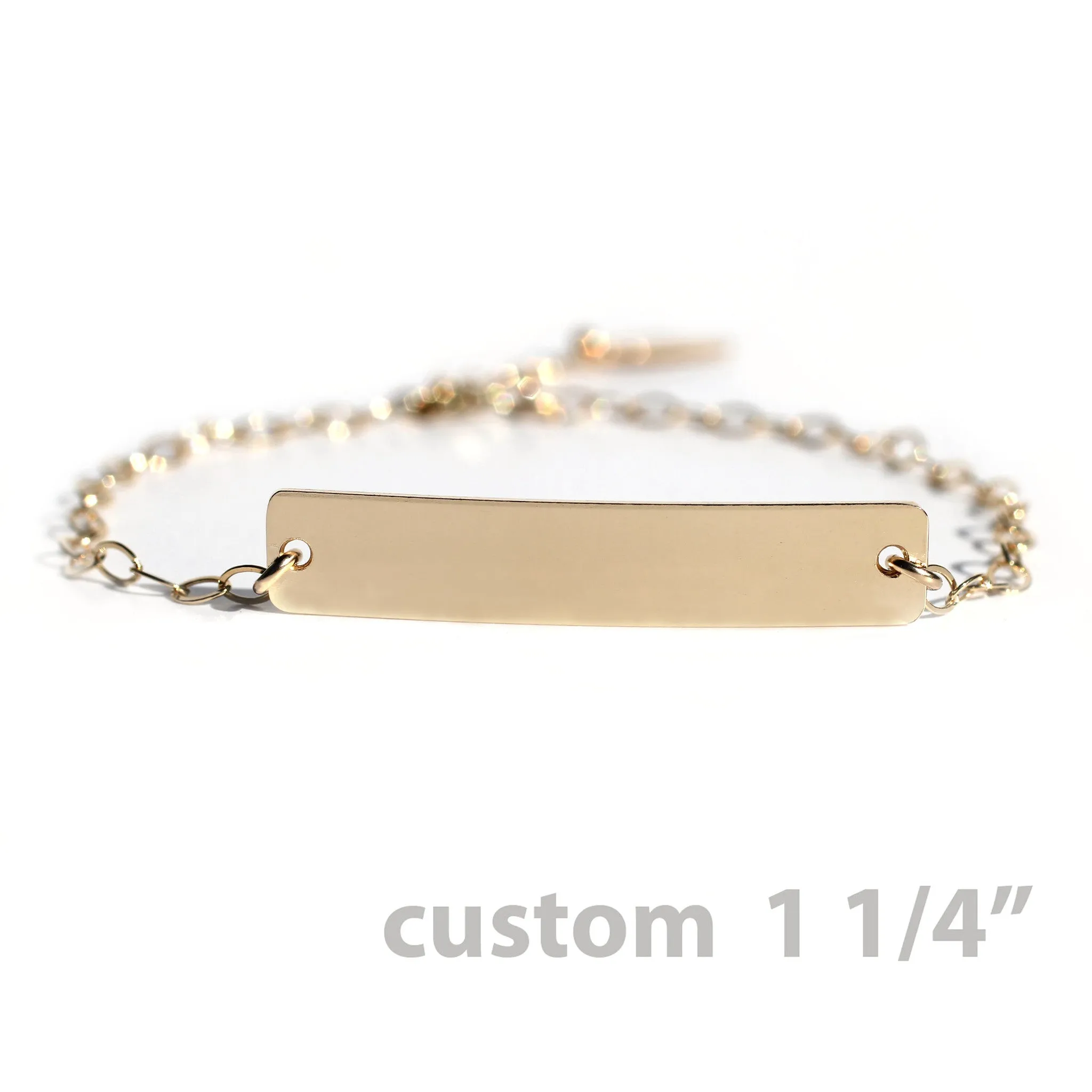 WHOLESALE- The Gold Nameplate Bracelet Custom