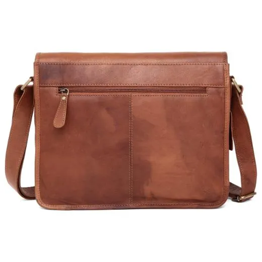 WILINGTON Leather Messenger Bag for Men