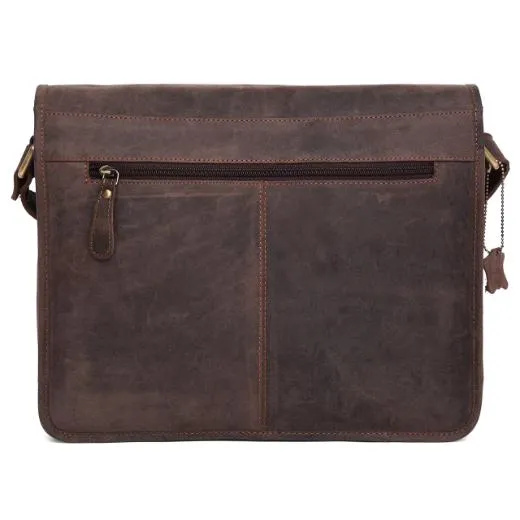 WILINGTON Leather Messenger Bag for Men