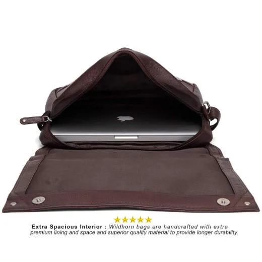 WILINGTON Leather Messenger Bag for Men