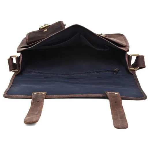WILINGTON Leather Messenger Bag for Men