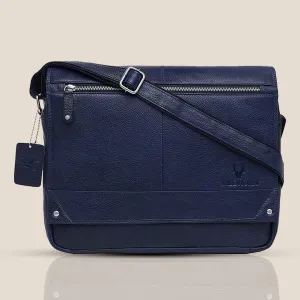 WILINGTON Leather Messenger Bag for Men
