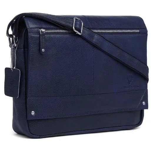 WILINGTON Leather Messenger Bag for Men