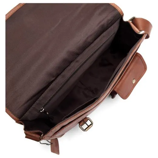 WILINGTON Leather Messenger Bag for Men