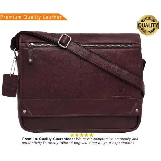 WILINGTON Leather Messenger Bag for Men