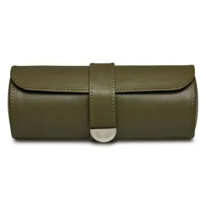 Wolf Earth Triple Watch Roll - Olive Green