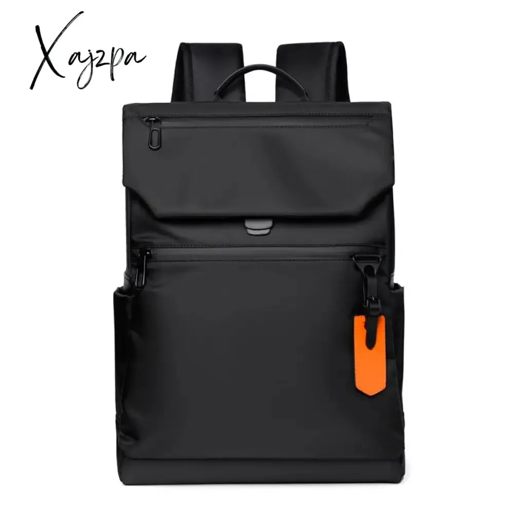 Xajzpa - Designer Black Backpack for Business Urban Man Backpack High Quality Waterproof Men's Laptop Luxury Brand Backpack