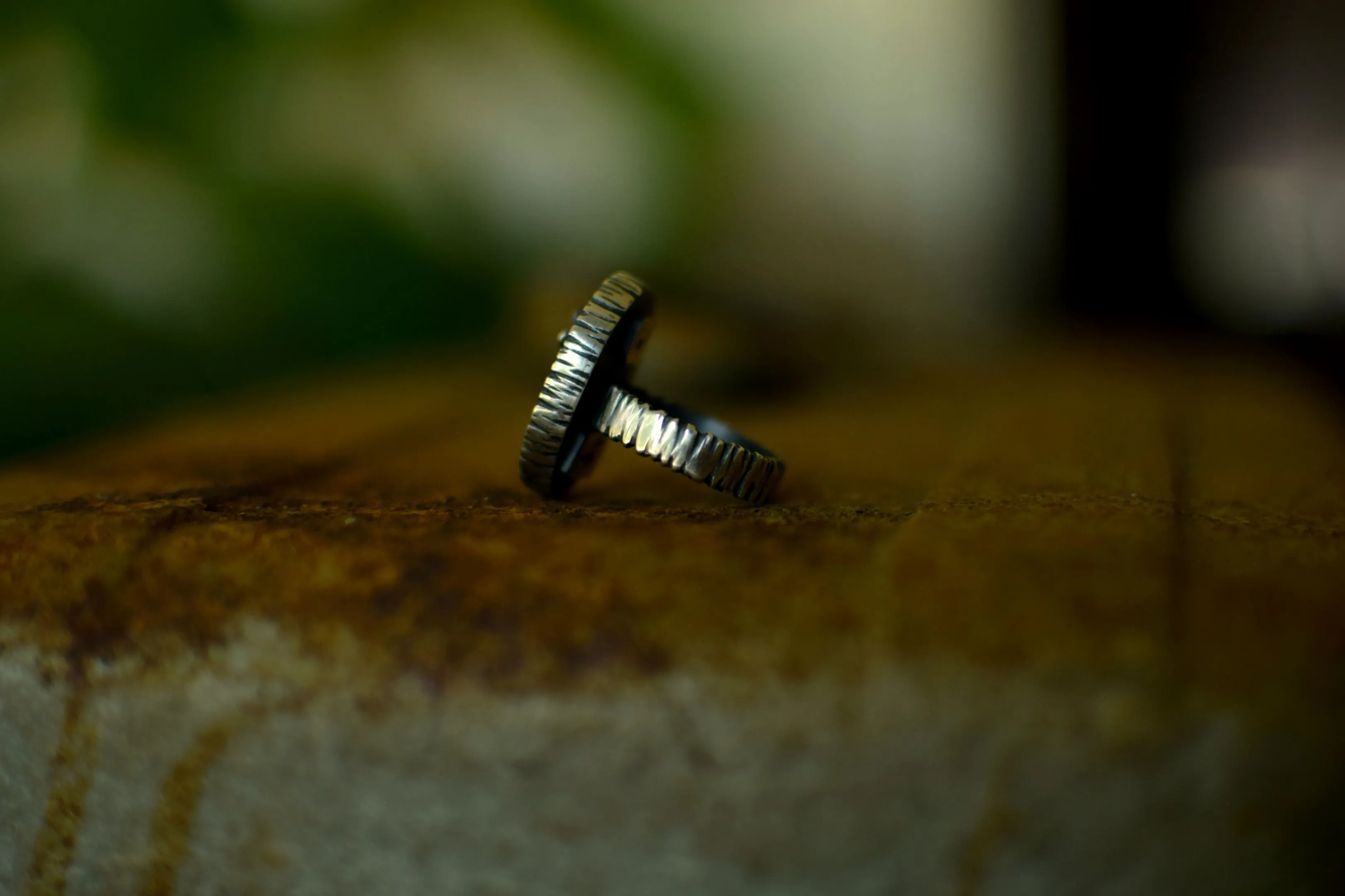 XSterling Silver Succulent and Fern Ring - Woodland Ring - Forest Jewelry - Statement Ring