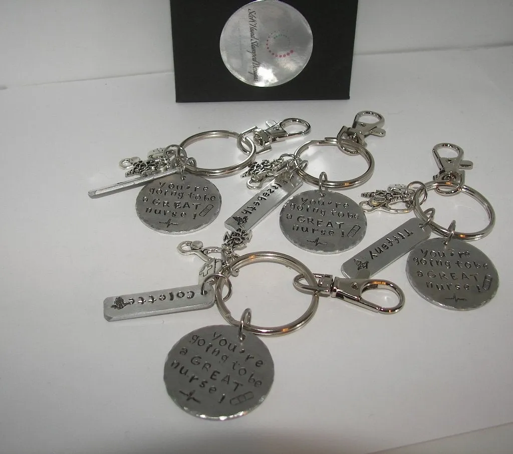 Your going to be a Great nurse  custom personalized hand stamped jewelry, gift for RN orLPN, Nurse grauation gifthandstamped jewelry