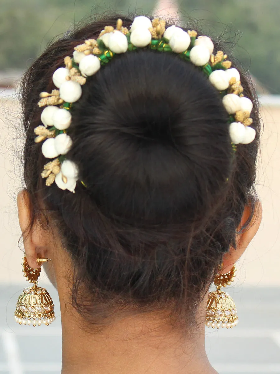 Zeenat Artificial Flowers Hair Bun Bridal Gajra