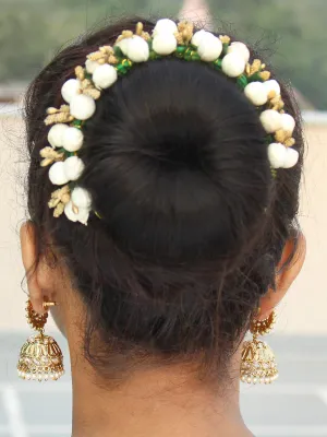 Zeenat Artificial Flowers Hair Bun Bridal Gajra