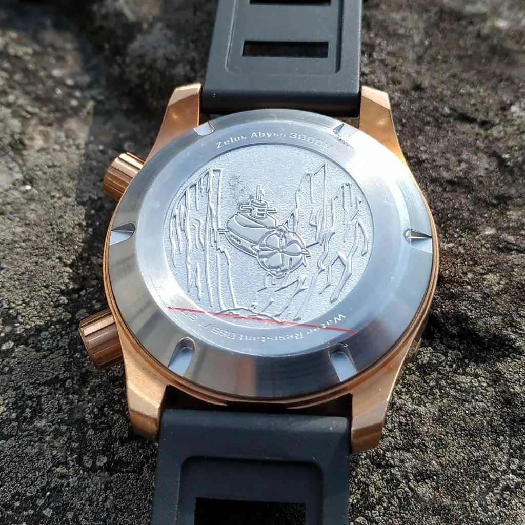 Zelos Abyss 3 3000M Bronze Meteorite (3km,&nbsp;Swiss&nbsp;Mvmt,&nbsp;LE)