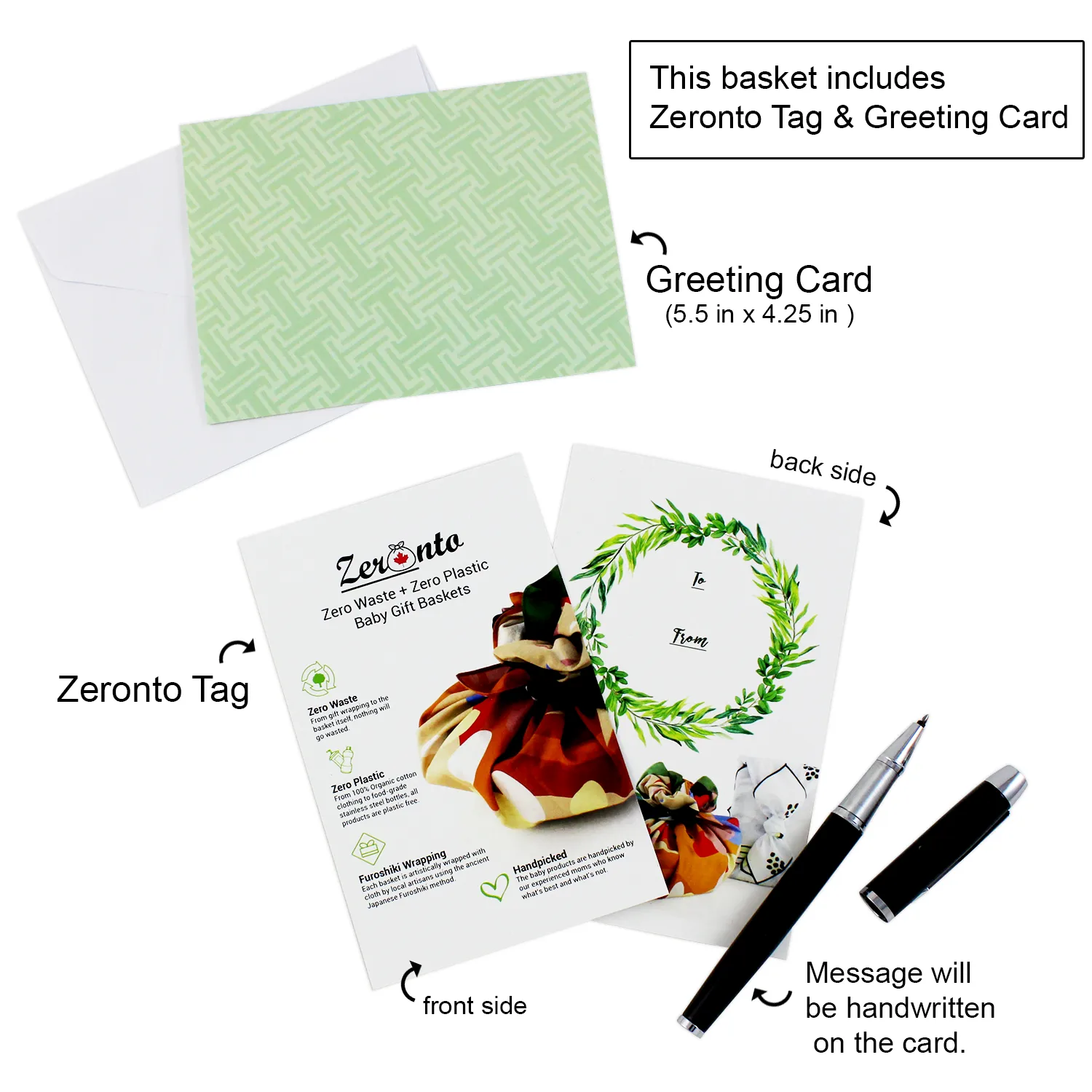 Zeronto Twin Baby Gift Basket - Two Peas in a Pod