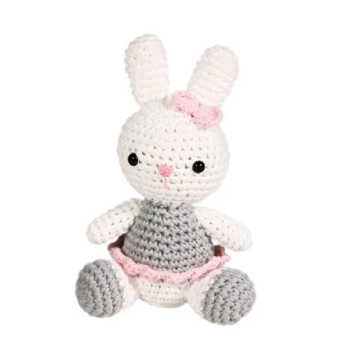 Zubels Ballerina Bunny Hand Crochet Rattle
